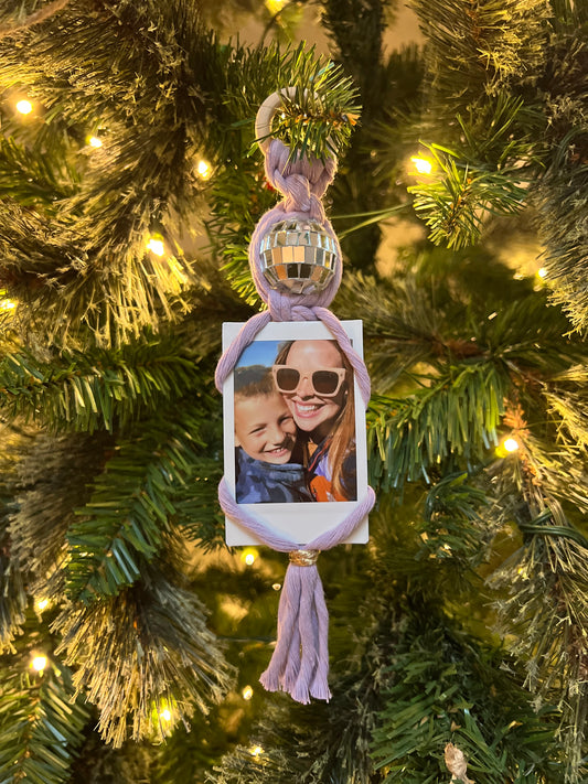 Disco Polaroid Ornament