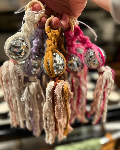 Disco Ball Car Charm